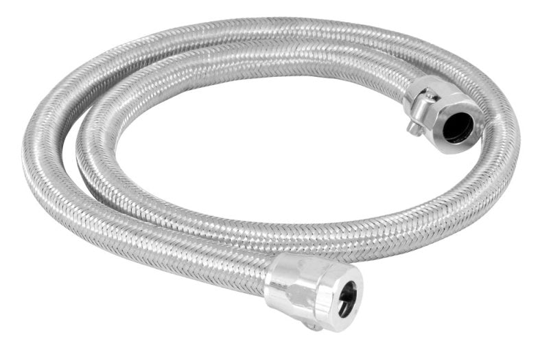 Spectre Stainless Steel Flex Fuel Line 3/8in. ID - 3ft. w/Chrome Clamps Spectre Stainless Steel Flex Fuel Line 3/8in. ID - 3ft. w/Chrome Clamps