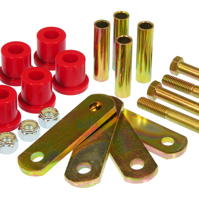 Prothane 64-73 Ford Mustang Rear HD Shackle Kit - Red