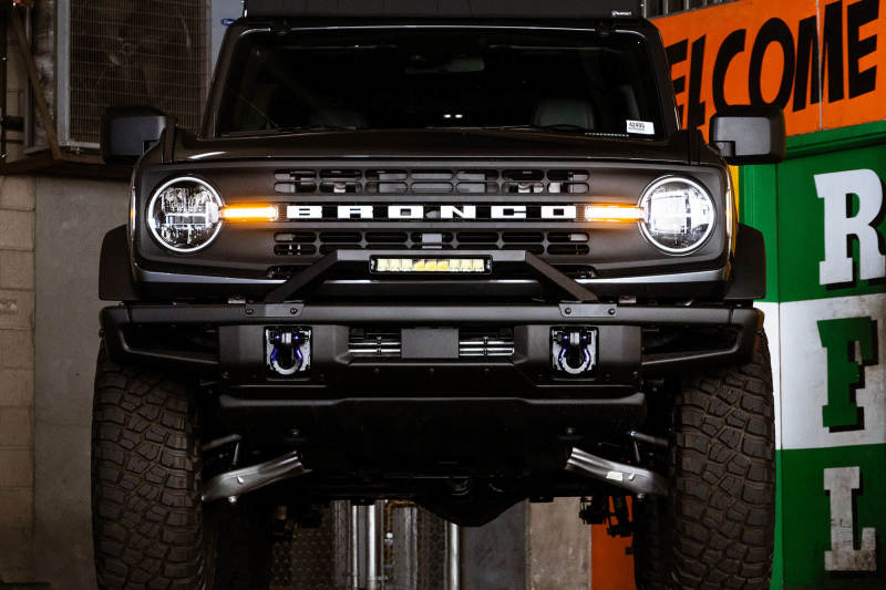 DV8 Offroad 21-22 Ford Bronco Factory Modular Front Bumper Bull Bar DV8 Offroad 21-22 Ford Bronco Factory Modular Front Bumper Bull Bar
