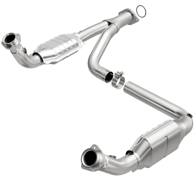 MagnaFlow Conv DF 07-09 Chevrolet/GMC Silverado/Sierra 2500 HD 6.0L Y-Pipe Assembly excludes Classic MagnaFlow Conv DF 07-09 Chevrolet/GMC Silverado/Sierra 2500 HD 6.0L Y-Pipe Assembly excludes Classic