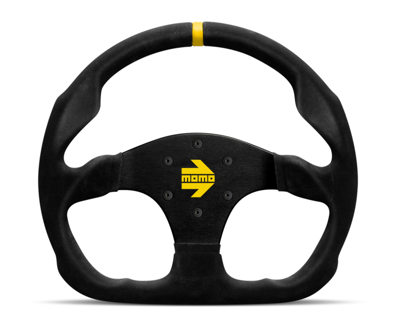 Momo MOD30 Steering Wheel 320 mm -  Black Suede/Black Spokes/1 Stripe Momo MOD30 Steering Wheel 320 mm -  Black Suede/Black Spokes/1 Stripe