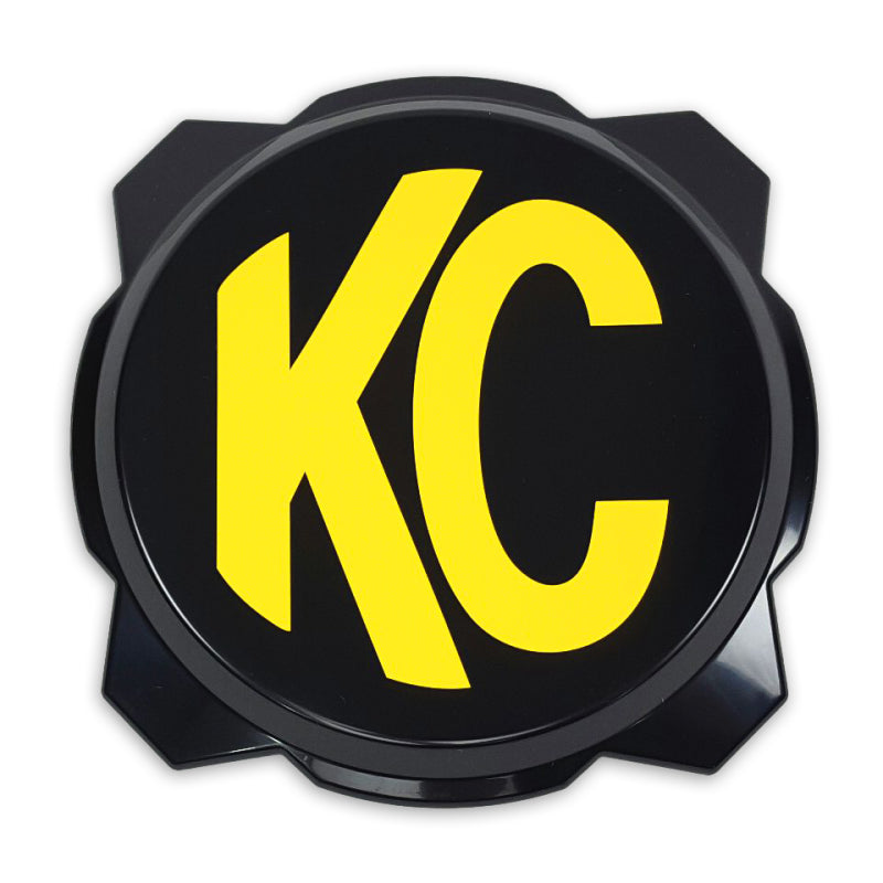 KC HiLiTES 6in. Hard Cover for Gravity Pro6 LED Lights (Single) - Black w/Yellow KC Logo KC HiLiTES 6in. Hard Cover for Gravity Pro6 LED Lights (Single) - Black w/Yellow KC Logo