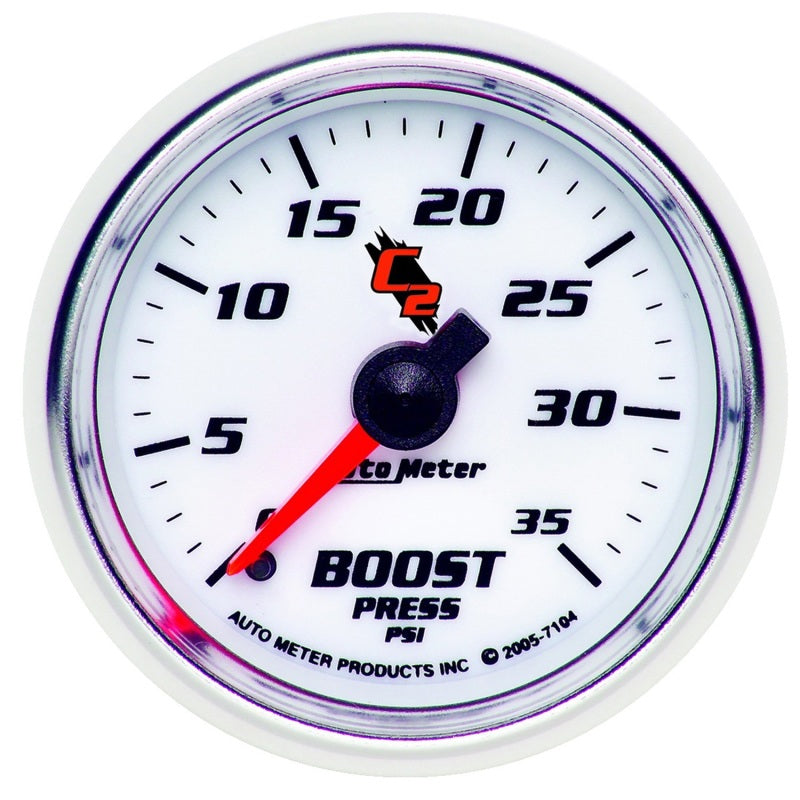 Autometer C2 52mm 0-35 PSI Mechanical Boost Gauge Autometer C2 52mm 0-35 PSI Mechanical Boost Gauge