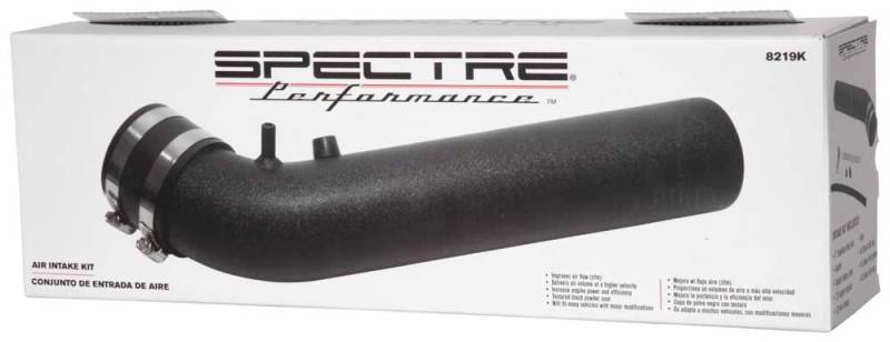 Spectre Universal Intake Tube Kit 3in. - Aluminum - Black Spectre Universal Intake Tube Kit 3in. - Aluminum - Black