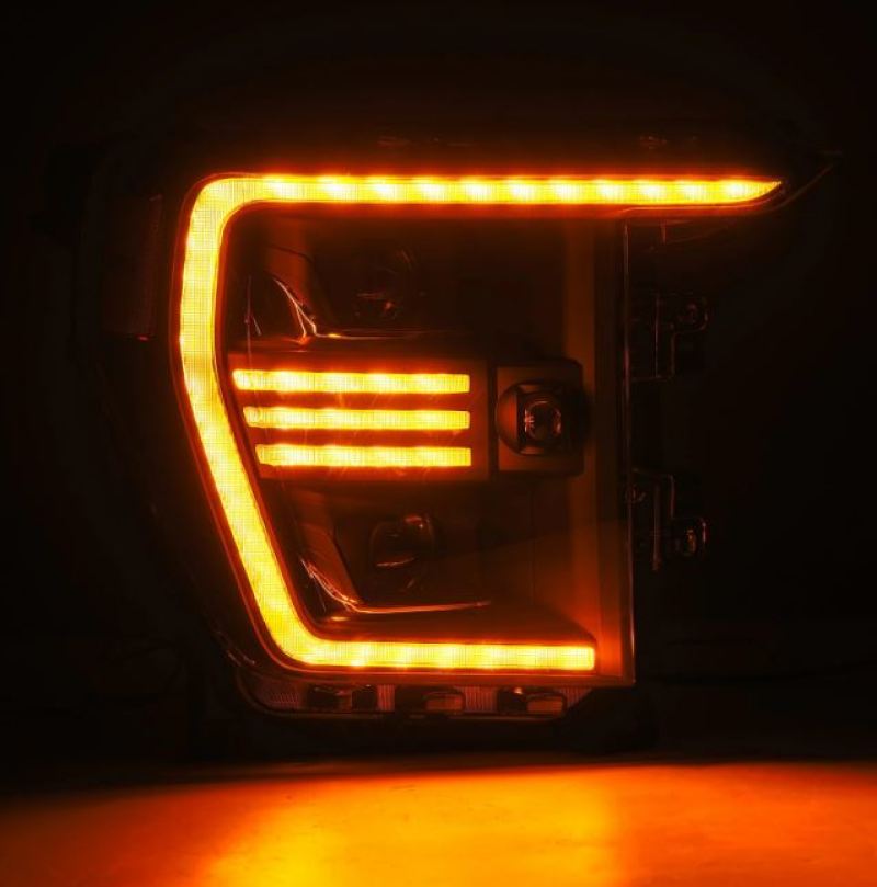 AlphaRex 21-22 Ford F150 PRO-Series Projector headlights Black w/Activ Light/Seq Signal AlphaRex 21-22 Ford F150 PRO-Series Projector headlights Black w/Activ Light/Seq Signal