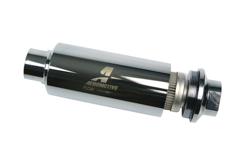 Aeromotive Pro-Series In-Line Fuel Filter - AN-12 - 100 Micron SS Element Aeromotive Pro-Series In-Line Fuel Filter - AN-12 - 100 Micron SS Element
