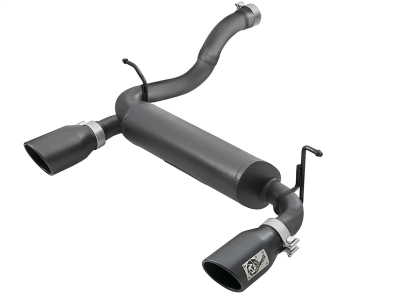 aFe Rebel Series 2.5in 409 SS Axle-Back Exhaust w/ Black Tips 2018+ Jeep Wrangler (JL) V6 3.6L aFe Rebel Series 2.5in 409 SS Axle-Back Exhaust w/ Black Tips 2018+ Jeep Wrangler (JL) V6 3.6L