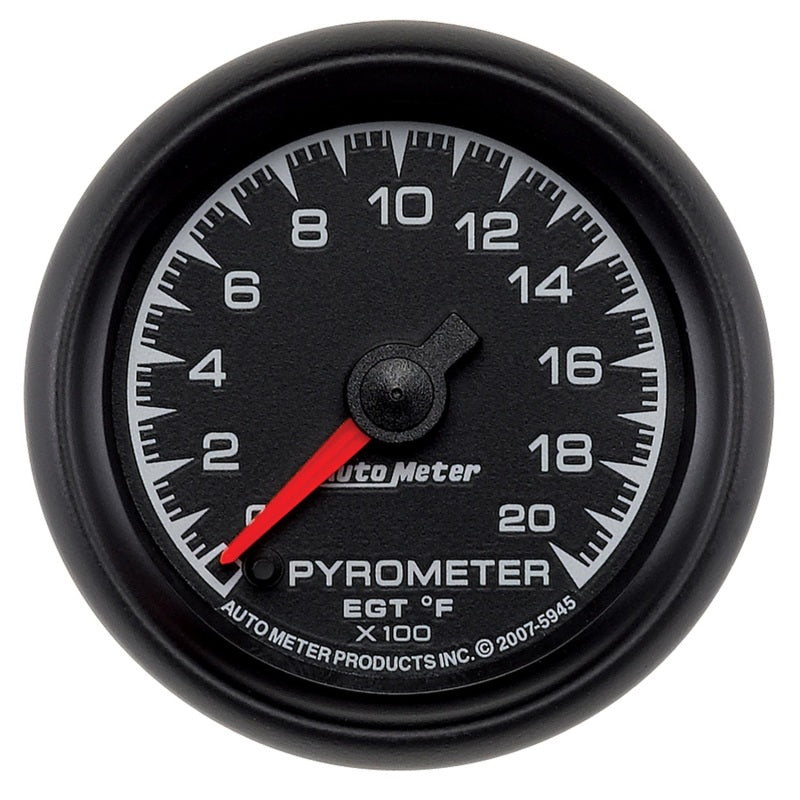 Autometer ES 52mm Full Sweep Electronic 0-2000 Degree F EGT/Pyrometer Gauge Autometer ES 52mm Full Sweep Electronic 0-2000 Degree F EGT/Pyrometer Gauge