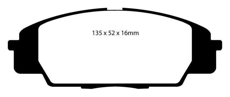 EBC 07-11 Acura CSX (Canada) 2.0 Type S Redstuff Front Brake Pads EBC 07-11 Acura CSX (Canada) 2.0 Type S Redstuff Front Brake Pads