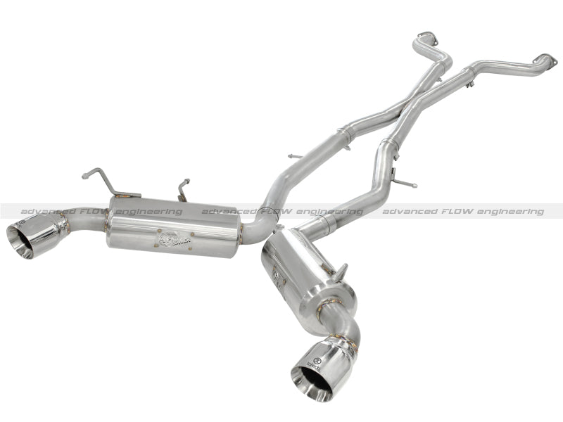 aFe Takeda 2.5inch SS Exhaust Cat-Back 09-13 Nissan 370Z V6 3.7L Polished Tips aFe Takeda 2.5inch SS Exhaust Cat-Back 09-13 Nissan 370Z V6 3.7L Polished Tips