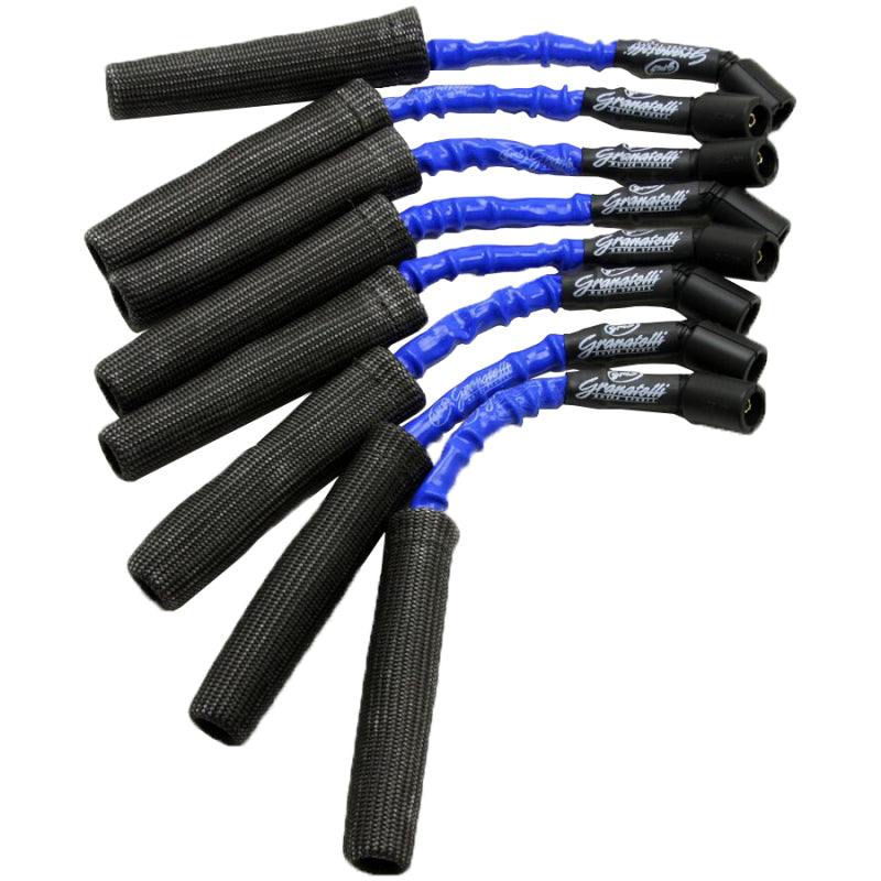 Granatelli 99-23 GM Truck V8 Perf Coil-Near-Plug Wire Conn Kit w/9in Lead/Blue Jacket/Blk Sleeve Granatelli 99-23 GM Truck V8 Perf Coil-Near-Plug Wire Conn Kit w/9in Lead/Blue Jacket/Blk Sleeve