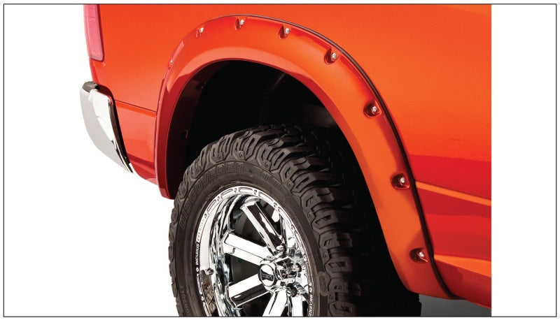 Bushwacker 09-18 Dodge Ram 1500 Fleetside Pocket Style Flares 4pc 67.4/76.3/96.3in Bed - Black Bushwacker 09-18 Dodge Ram 1500 Fleetside Pocket Style Flares 4pc 67.4/76.3/96.3in Bed - Black