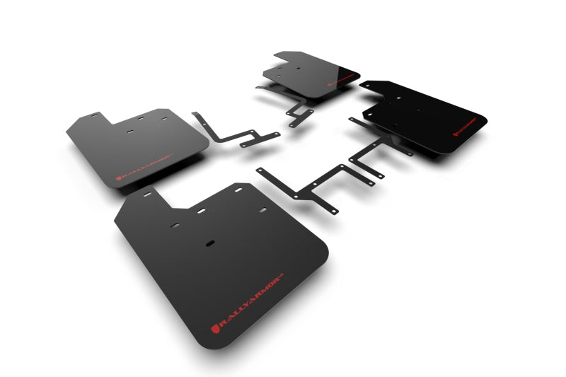 Rally Armor 18-25 Jeep JL Wrangler Black UR Mud Flap w/Red Logo Rally Armor 18-25 Jeep JL Wrangler Black UR Mud Flap w/Red Logo