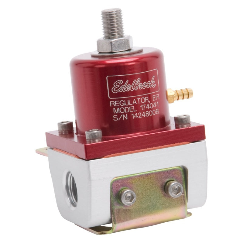 Edelbrock Fuel Pressure Regulator EFI 180 GPH 35-90 PSI -6 In/Out -6 Return Red/Clear Edelbrock Fuel Pressure Regulator EFI 180 GPH 35-90 PSI -6 In/Out -6 Return Red/Clear