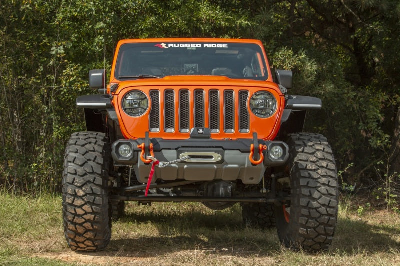 Rugged Ridge Stubby Venator Front Bumper 18-20 Jeep Wrangler JL/JT Rugged Ridge Stubby Venator Front Bumper 18-20 Jeep Wrangler JL/JT