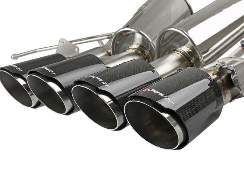 aFe MACHForce XP Axle Back 304SS Exhaust w/ Carbon Fiber Tips 15-19 Chevy Corvette Z06 aFe MACHForce XP Axle Back 304SS Exhaust w/ Carbon Fiber Tips 15-19 Chevy Corvette Z06