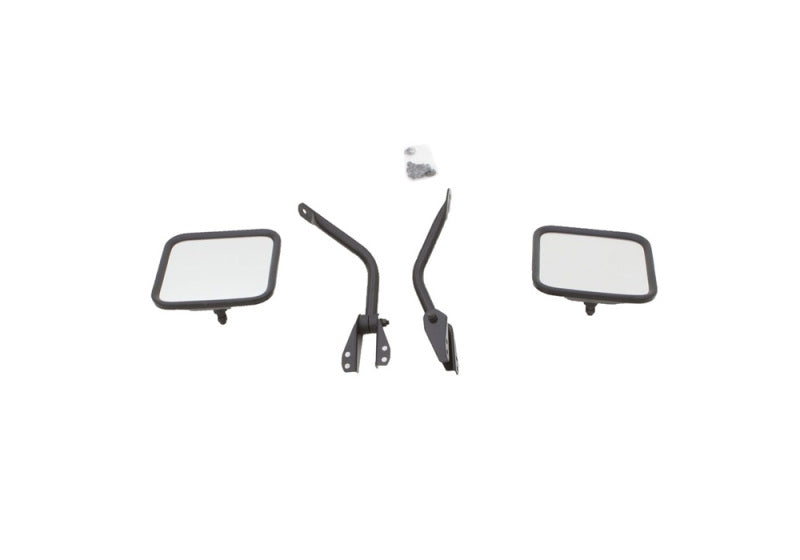 Rampage 1955-1983 Jeep CJ5 Side Mirrors - Black Rampage 1955-1983 Jeep CJ5 Side Mirrors - Black