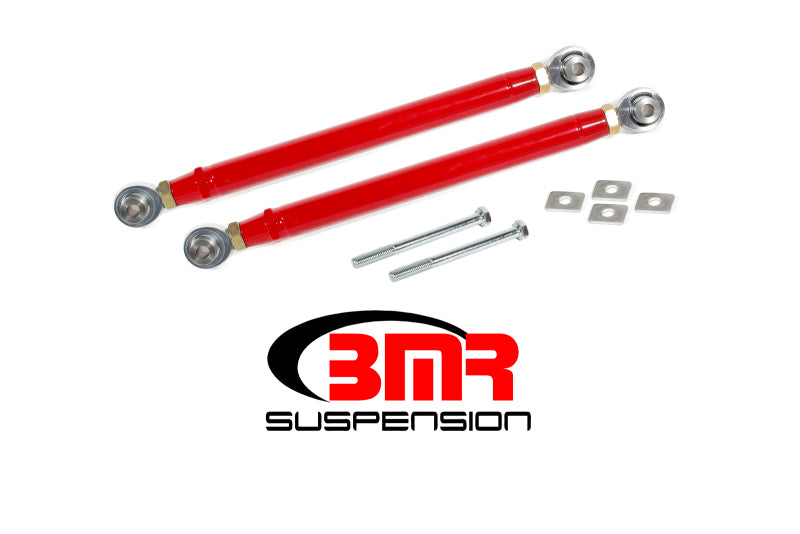 BMR 16-17 6th Gen Camaro Rear Double Adj. Rod Ends Toe Rods - Red BMR 16-17 6th Gen Camaro Rear Double Adj. Rod Ends Toe Rods - Red