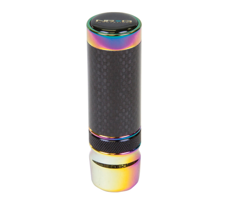 NRG Slimboy Adjustable Shift Knob (M10X1.25) Nissan / Mazda / Toyota - Carbon Fiber / Neochrome NRG Slimboy Adjustable Shift Knob (M10X1.25) Nissan / Mazda / Toyota - Carbon Fiber / Neochrome