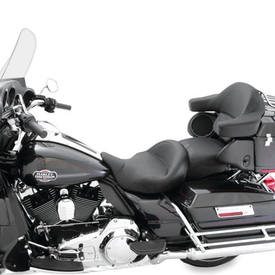 Mustang 08-21 Harley Electra Glide, Rd Glide, Rd King, Str Glide Super Touring 1PC Seat - Black