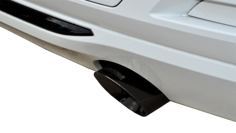 Corsa 2012-2017 BMW 335i Sedan RWD F30 3in Black Touring Dual Rear Single 3.5in Tip Cat-Back Exhaust Corsa 2012-2017 BMW 335i Sedan RWD F30 3in Black Touring Dual Rear Single 3.5in Tip Cat-Back Exhaust