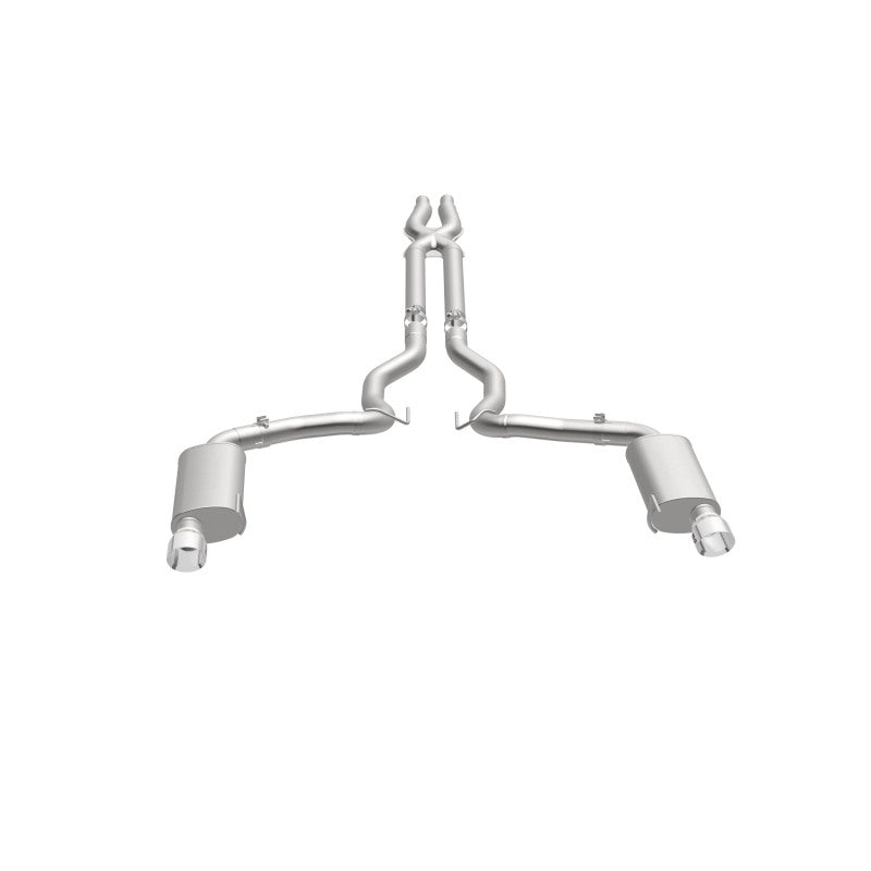 MagnaFlow Cat Back, SS, 3in, Street, Dual Split Polished 4.5in Tips 2015 Ford Mustang GT V8 5.0L MagnaFlow Cat Back, SS, 3in, Street, Dual Split Polished 4.5in Tips 2015 Ford Mustang GT V8 5.0L