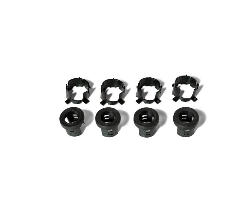 DV8 Offroad Jeep/Dodge/RAM Front Bezel & Rear Clip Replacement Kit for MOPAR Sensors - Set of 4 DV8 Offroad Jeep/Dodge/RAM Front Bezel & Rear Clip Replacement Kit for MOPAR Sensors - Set of 4