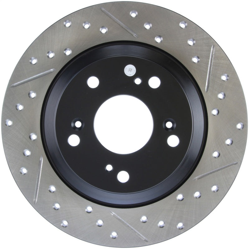 StopTech 00-09 S2000 Slotted & Drilled Left Rear Rotor StopTech 00-09 S2000 Slotted & Drilled Left Rear Rotor