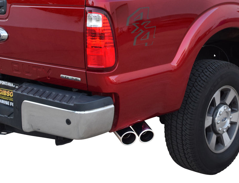 Gibson 11-16 Ford F-250 Super Duty XL 6.2L 2.5in Cat-Back Dual Sport Exhaust - Stainless Gibson 11-16 Ford F-250 Super Duty XL 6.2L 2.5in Cat-Back Dual Sport Exhaust - Stainless