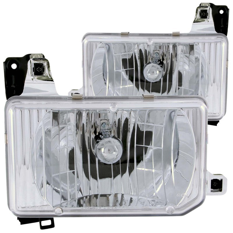 ANZO 1988-1989 Nissan Hardbody Crystal Headlights Chrome ANZO 1988-1989 Nissan Hardbody Crystal Headlights Chrome