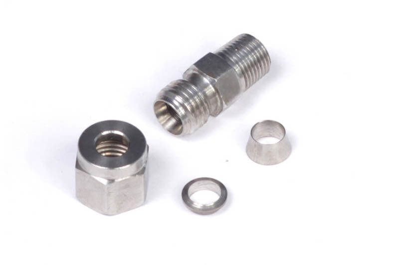 Haltech 1/4in Stainless Compression 1/8in NPT Thread Fitting Kit (Incl Nut & Ferrule) Haltech 1/4in Stainless Compression 1/8in NPT Thread Fitting Kit (Incl Nut & Ferrule)