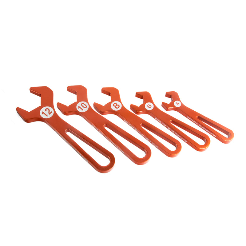 DeatschWerks T6061 AN Hose End Wrench Set (Sizes 4, 6, 8, 10,12) DeatschWerks T6061 AN Hose End Wrench Set (Sizes 4, 6, 8, 10,12)