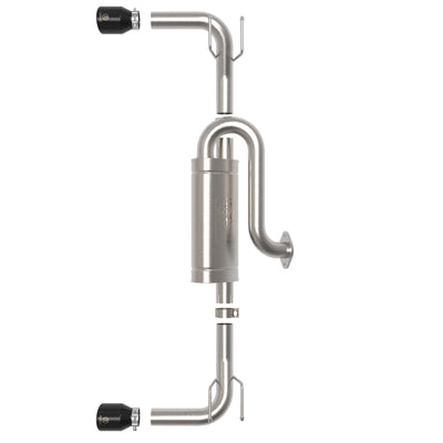 aFe 19-22 Mazda 3 L4 2.5L Takeda 3in to 2-1/2in 304 Stainless Steel Axle-Back Exhaust w/ Black Tip