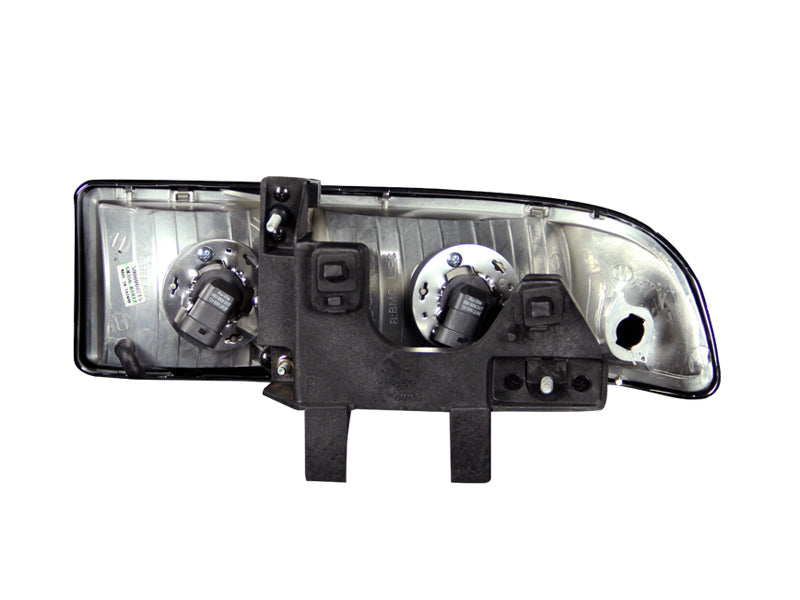 ANZO 1998-2005 Chevrolet S-10 Crystal Headlights Black ANZO 1998-2005 Chevrolet S-10 Crystal Headlights Black