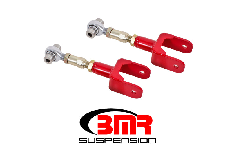 BMR 79-04 Fox Mustang Upper Control Arms On-Car Adj. Rod Ends - Red BMR 79-04 Fox Mustang Upper Control Arms On-Car Adj. Rod Ends - Red