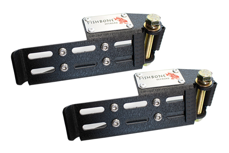 Fishbone Offroad 2007+ Jeep Wrangler/Gladiator Steel - Black Foot Peg Set Fishbone Offroad 2007+ Jeep Wrangler/Gladiator Steel - Black Foot Peg Set