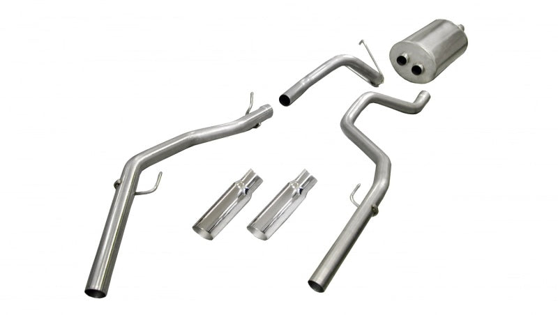 Corsa 2009-2019 -14 Dodge Ram Quad Cab/Short Bed 1500 4.7L V8 Polished Sport Cat-Back Exhaust Corsa 2009-2019 -14 Dodge Ram Quad Cab/Short Bed 1500 4.7L V8 Polished Sport Cat-Back Exhaust