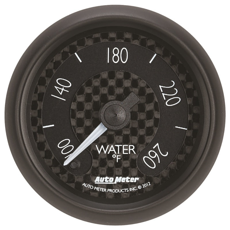 Autometer GT Series 52mm Full Sweep Electronic 100-260 Deg F Water Temperature Gauge Autometer GT Series 52mm Full Sweep Electronic 100-260 Deg F Water Temperature Gauge