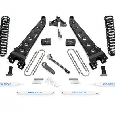 Fabtech 17-21 Ford F250/F350 4WD Diesel 4in Rad Arm Sys w/Coils & Perf Shks