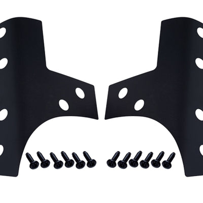 Kentrol 07-18 Jeep Wrangler JK Windshield Support Overlays Pair - Textured Black