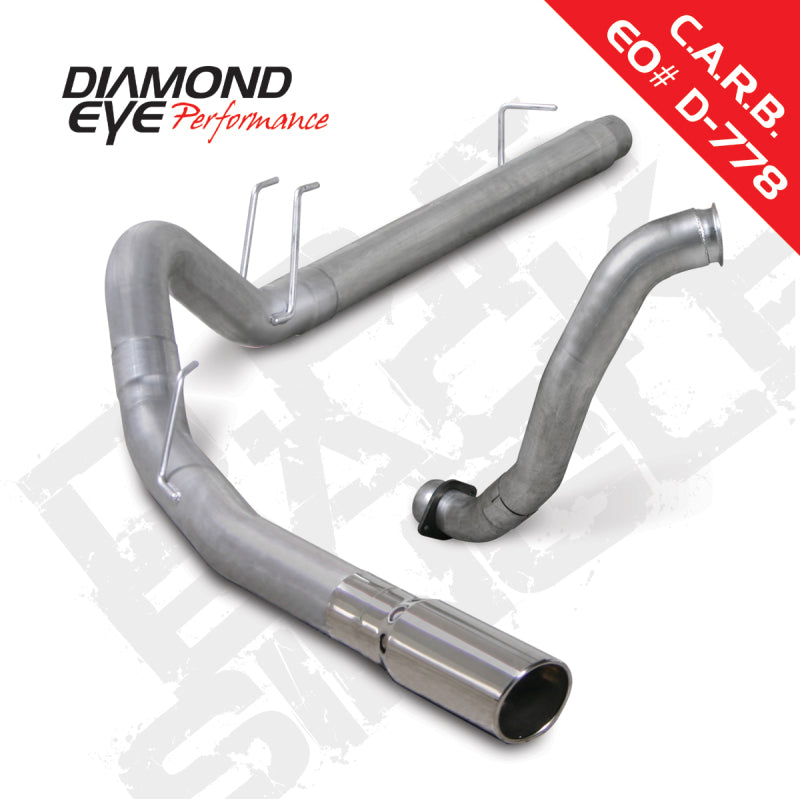 Diamond Eye KIT 4in DPF-BACK w/ DP SGL AL 08-10 Ford 6.4L Powerstroke F250/F350 Diamond Eye KIT 4in DPF-BACK w/ DP SGL AL 08-10 Ford 6.4L Powerstroke F250/F350