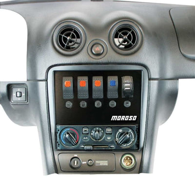 Moroso 99-04 Mazda Miata NB Radio Pocket Block Off Plate With Switches
