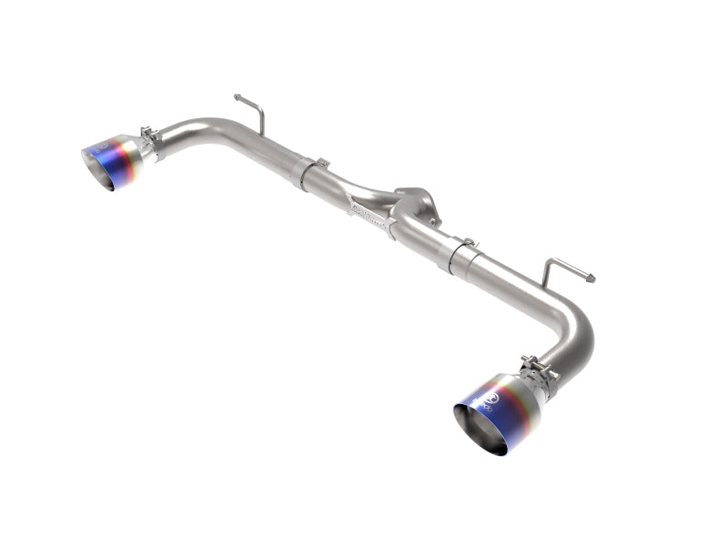 aFe Takeda 2-1/2in 304 SS Axle-Back Exhaust w/ Blue Flame Tips 14-18 Mazda 3 L4 2.0L/2.5L aFe Takeda 2-1/2in 304 SS Axle-Back Exhaust w/ Blue Flame Tips 14-18 Mazda 3 L4 2.0L/2.5L