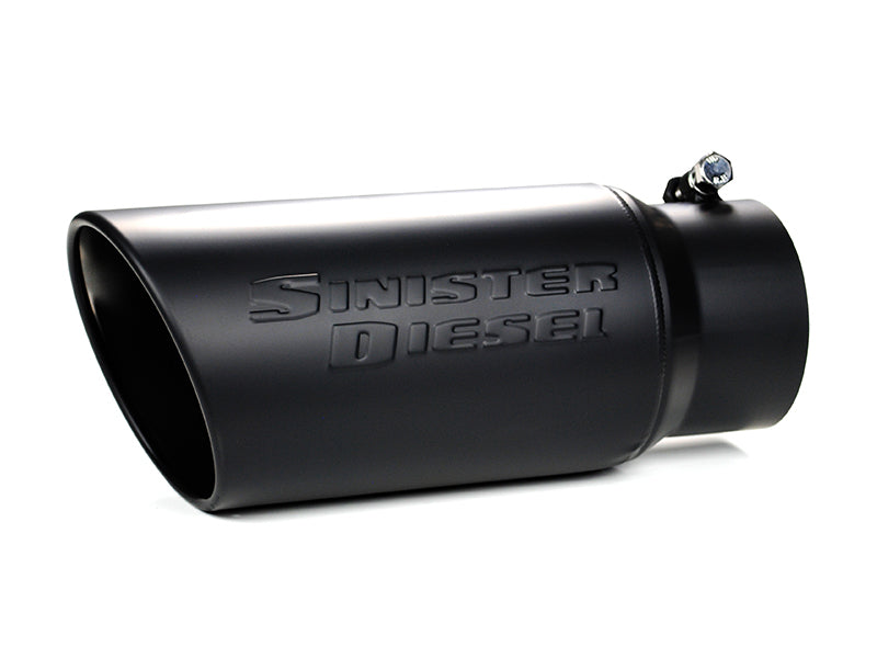 Sinister Diesel Universal Black Ceramic Coated Stainless Steel Exhaust Tip (4in to 5in) Sinister Diesel Universal Black Ceramic Coated Stainless Steel Exhaust Tip (4in to 5in)