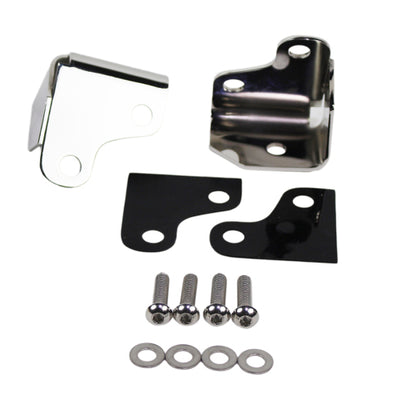 Kentrol 07-18 Jeep Wrangler JK Windshield Light Mount - Polished Silver