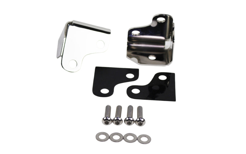 Kentrol 07-18 Jeep Wrangler JK Windshield Light Mount - Polished Silver Kentrol 07-18 Jeep Wrangler JK Windshield Light Mount - Polished Silver