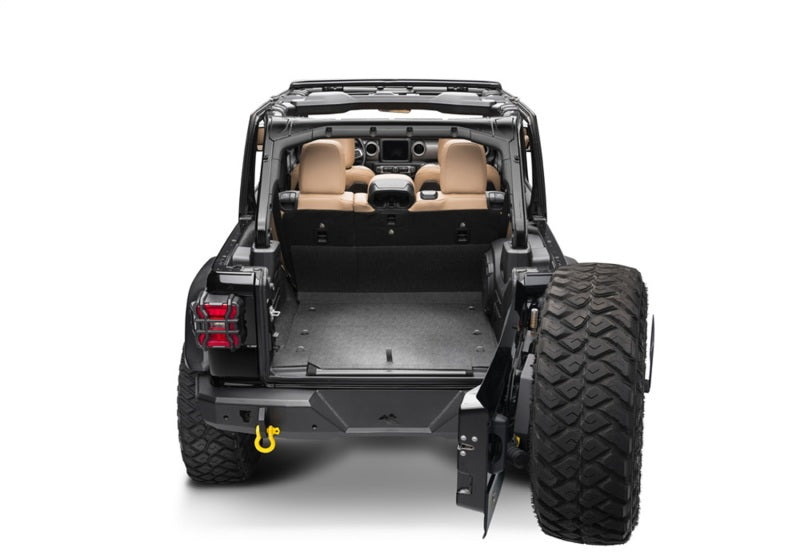 BedRug 18-23 Jeep Wrangler JL BedTred 4 Door 6 PC Rear Kit w/ Gap Hider BedRug 18-23 Jeep Wrangler JL BedTred 4 Door 6 PC Rear Kit w/ Gap Hider