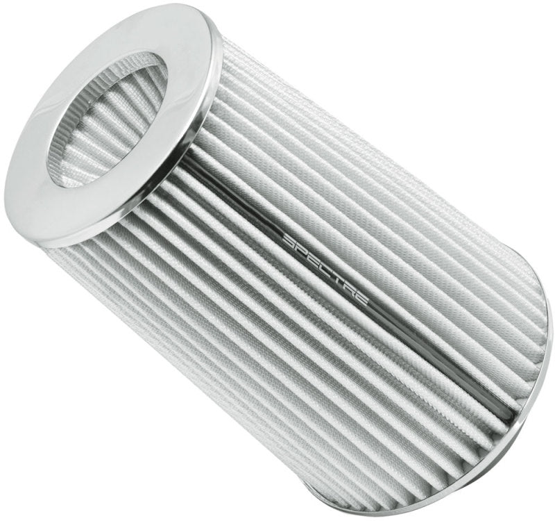 Spectre Adjustable Conical Air Filter 9-1/2in. Tall (Fits 3in. / 3-1/2in. / 4in. Tubes) - White Spectre Adjustable Conical Air Filter 9-1/2in. Tall (Fits 3in. / 3-1/2in. / 4in. Tubes) - White