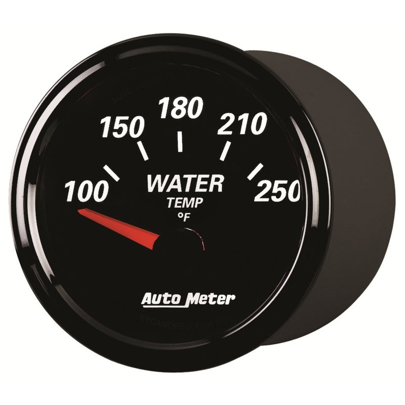 Autometer Designer Black II 52mm 250 Deg F Water Temp Gauge Autometer Designer Black II 52mm 250 Deg F Water Temp Gauge