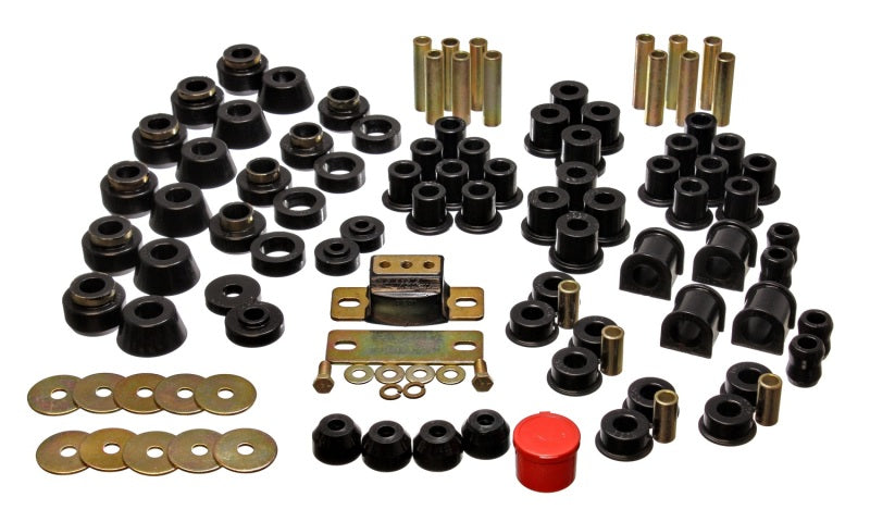 Energy Suspension 87-95 Jeep Wrangler YJ Black Hyper-Flex Master Bushing Set Energy Suspension 87-95 Jeep Wrangler YJ Black Hyper-Flex Master Bushing Set